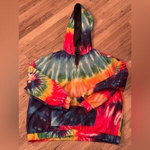 Rainbow Tie Dye Windbreaker 2xl EUC